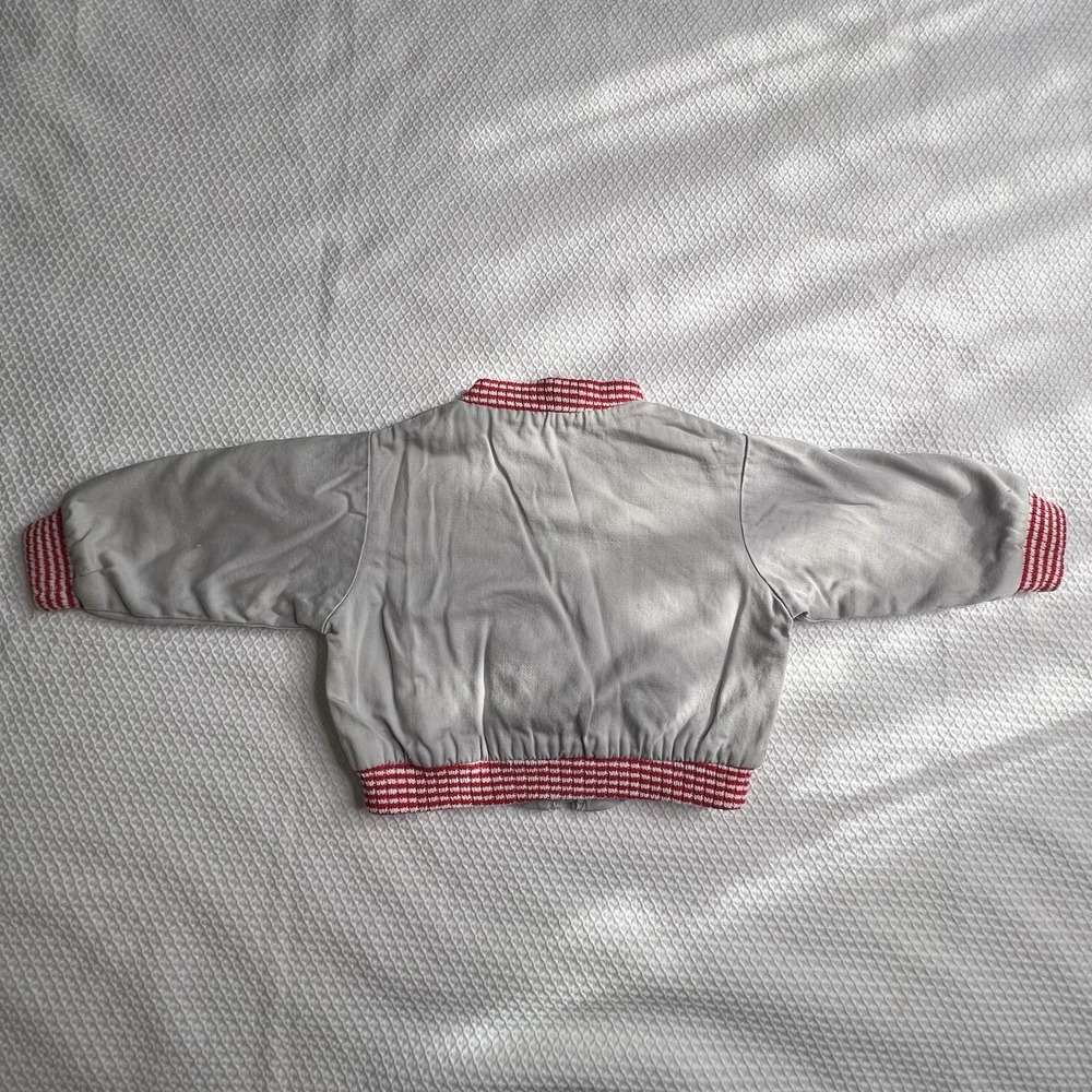 Vintage Junior League Rugged Duds Infant Size Baseball Jacket Made In USA Rare - Picture 2 of 7